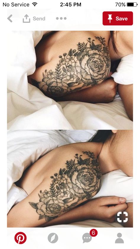 Rose Arm Sleeve, Classy Tattoos For Women, Quarter Sleeve Tattoos, Cool Shoulder Tattoos, Mens Shoulder Tattoo, Marvel Tattoos, Cat Tattoos, Flower Tattoo Sleeve, Tiny Tattoo