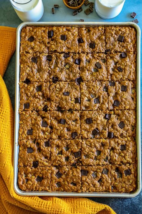 Sheet Pan Pumpkin Oatmeal Cookies - Bonappeteach Pumpkin Pie In A Sheet Pan, Sheet Pan Oatmeal, Pumpkin Pie Oatmeal Bake, Pumpkin Oatmeal Breakfast Cookies, Healthy Pumpkin Sheet Pan Pancakes, Sheet Pan Pumpkin Pie, Pumpkin Spice Oatmeal Bake, Oatmeal Pumpkin Cookies, Oatmeal Pumpkin