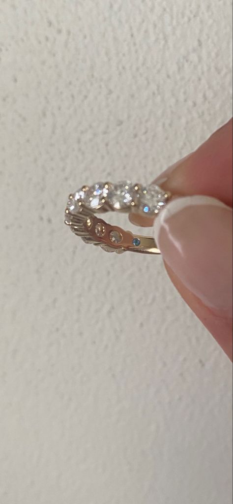 I wanted to make my wedding band super special so I created a band with 9 diamonds to represent the month we’re getting married and added my fiancés birthstone on the inside 🥹 Stone Inside Ring Band, Birthstone Inside Wedding Band, Engagement Ring With Birthstone Band, Wedding Ring Birthstone, Birthstone Inside Engagement Ring, Wedding Ring With Birthstone Band, Wedding Band With Birthstone, Wedding Ring With Birthstones, Wedding Rings With Birthstones