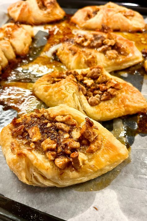 Sourdough Puff Pastry Baklava - Shakan Ranch Puff Pastry Baklava, Sourdough Bread Benefits, Easy Sauerkraut Recipe, Philly Sandwich, Chicken Bacon Alfredo, Homemade Sweetened Condensed Milk, Greek Dessert, Bread Roast, Cream Cheese Brownies