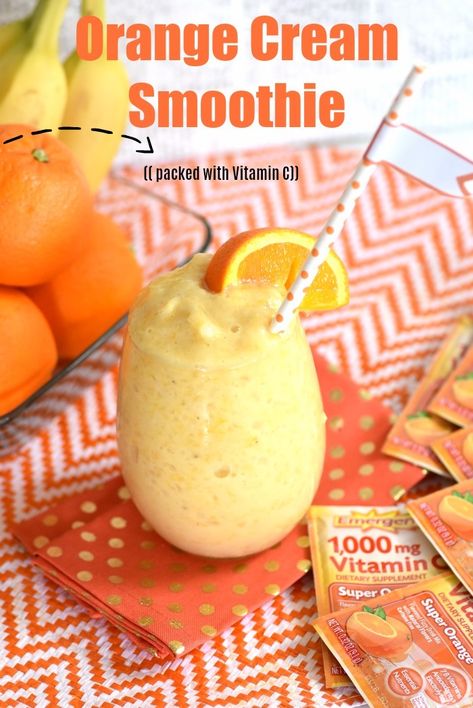 Orange Cream Smoothie, Emergen C, Trim Healthy Mama Drinks, Malt Recipe, Greek Yogurt Smoothie, Slush Recipes, Slushie Recipe, Snack Smoothie, Orange Smoothie