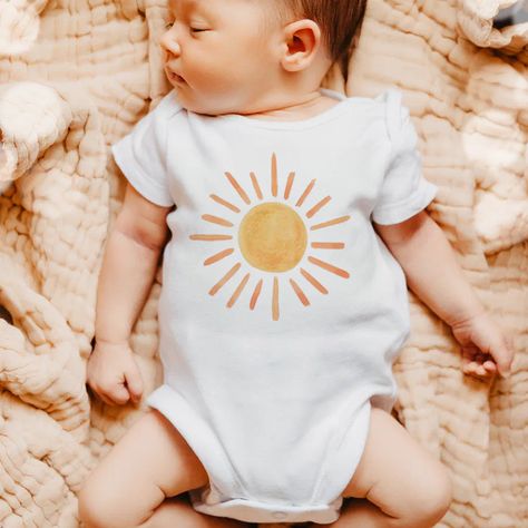 Boho Sun 1st Birthday First Trip Little Sunshine Baby Bodysuit  Zazzle Sunshine Theme, Funny Hockey, Hockey Baby, Sunshine Birthday, Boho Sun, Baby Ootd, Cadeau Photo, Sun Shirt, Consumer Products