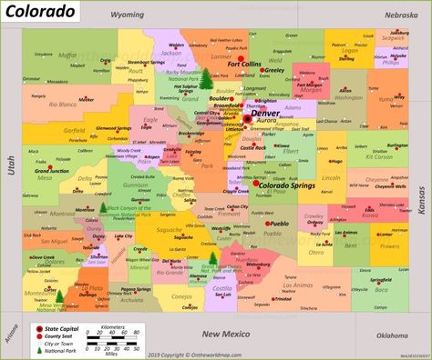 Map of Colorado Map Of Colorado, Usa Maps, Kansas Map, Highway Map, Airport Map, Us State Map, Fourth Grade Resources, Colorado Map, Colorado City