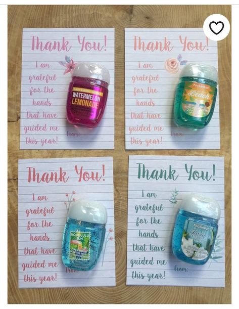 Could be baby shower favor after  some tweaking Staff Appreciation Ideas, Appreciation Images, Quotes Gift Ideas, Staff Ideas, Valentine's Diy, Hand Sanitizer Gift, Sunshine Committee, Teacher Morale, Appreciation Gifts Diy