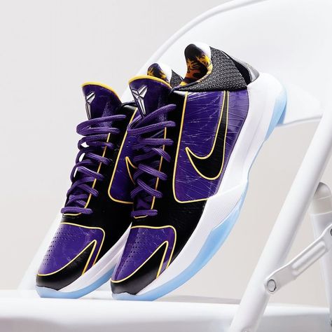 Sneaker News shared a photo on Instagram: “The Nike Kobe 5 Protro "5x Champ" is officially releasing on Monday, August 24th aka Mamba Day. Hit…” • See 20k photos and videos on their profile. Kobe 5 Shoes, Kobe Protro, Kobe 5 Protro, Nike Kobe Shoes, Kobe 5, Cool Nike Wallpapers, Nike Zoom Kobe, Kobe Shoes, Best Basketball Shoes