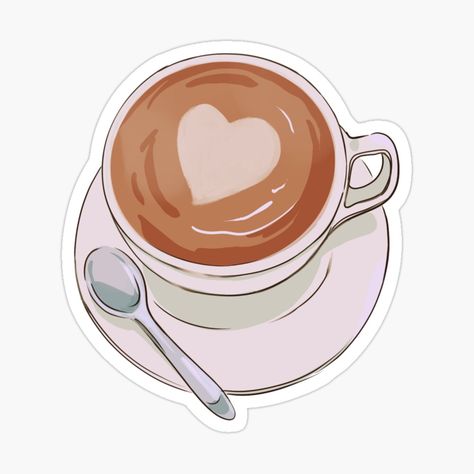 Cafe Stickers Printable, Coffee Mug Sticker, Aesthetic Drawing Stickers, Tea Stickers Aesthetic, Stickers Aesthetic Coffee, Cute Laptop Stickers Aesthetic, Coffee Stickers Aesthetic, Decorate Kindle, Coffee Stickers Printable