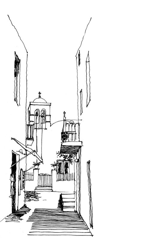 Travel Sketches by Ricardo Agraz, via Behance City Sketch, Architecture Sketchbook, Drawing Faces, White Drawing, Architecture Drawing Art, Travel Sketches, Architectural Sketch, Architectural Drawing, Pen Sketch