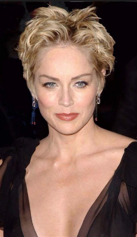 Haircuts Front And Back, Sharon Stone Short Hair, Sharon Stone Hairstyles, Style My Hair, Funky Short Hair, Spiked Hair, Short Hair Trends, Messy Short Hair, Super Short Hair