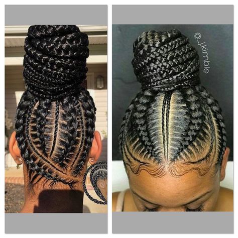 Braided Updo For Black Women, Updo For Black Women, Black Women Cornrows, Cornrow Updo Hairstyles, Women Cornrows, Cornrow Ponytail, Cornrows Braids For Black Women, Black Hair Updo Hairstyles, Different Braids