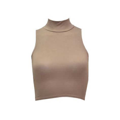 Womens Psyche turtleneck crop tank in Mocha (£6) ❤ liked on Polyvore featuring tops, shirts, crop tops, crop, turtleneck shirt, cropped shirts, shirt crop top and cropped turtleneck Beige Crop Top, Turtle Neck Shirt, Turtleneck Tank Top, Shirts Crop Tops, Beige Crop Tops, Shirts Crop, Turtle Neck Crop Top, Beige Shirt, Beige Top