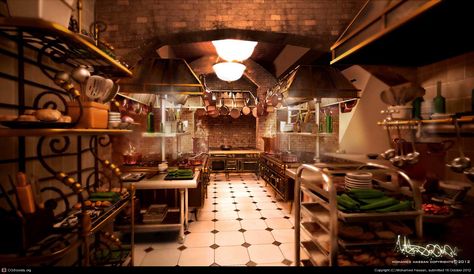 Ratatouille kitchen...I know it's Disney but isn't it sooooooooooo charming? Ratatouille Disney Kitchen, Ratatouille Movie Aesthetic, Ratatouille Kitchen Design, Ratatouille Aesthetic, Ratatouille Kitchen, Ratatouille Movie, Ratatouille Disney, Photoshop Lighting, Paris Kitchen