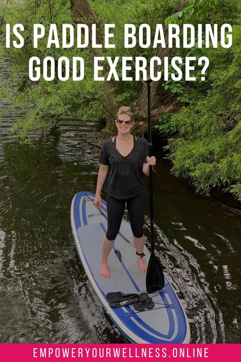 Paddle boarding is the latest water craze, but is it good exercise? Read the full article to learn the benefits of paddle boarding. 30 Day Fitness, Fitness Exercises, Workout Plan For Women, 30 Day Workout Challenge, Body Of Water, Balance Exercises, Strength Training Workouts, Fitness Advice, Group Fitness