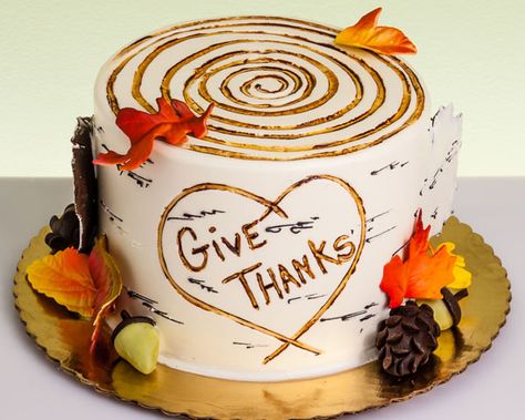 12 Thanksgiving Cakes We Are Grateful For 2 Tier Thanksgiving Cake, Thank You Cake Ideas, Thanksgiving Themed Cakes, Thanksgiving Theme Cake, Thanksgiving Cake Designs, Thanksgiving Cake Decorating, Meringue Designs, Thanksgiving Birthday Cake, Friendsgiving Cake