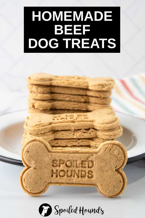 Dog Treats With Beef Broth, Beef Dog Treats Homemade, Broth Dog Treats, Dog Treats With Peanut Butter, Treats With Peanut Butter, Natural Dog Treats Recipes, Pup Treats, Beef Dog Treats, Dog Treats Recipe