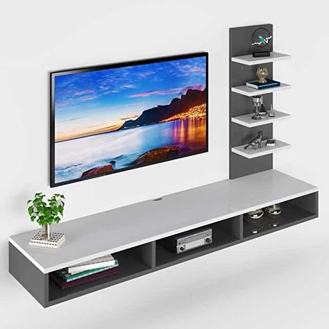 Tv Entertainment Wall, Wall Tv Stand, Wall Mounted Tv Unit, Tv Stand Unit, Simple Tv, Entertainment Wall Units, Tv Unit Interior Design, Living Room Tv Unit, Tv Room Design