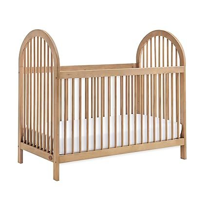 Amazon.com: Oxford Baby Everlee Modern High Arch 3-in-1 Convertible Island Baby Crib with Round Spindles, Honey Wood : Baby Wood Crib, Wooden Cribs, Crib Toddler Bed, Adjustable Mattress, Boys Bedding, Baby Nursery Furniture, Toddler Furniture, Convertible Crib, Baby Protection