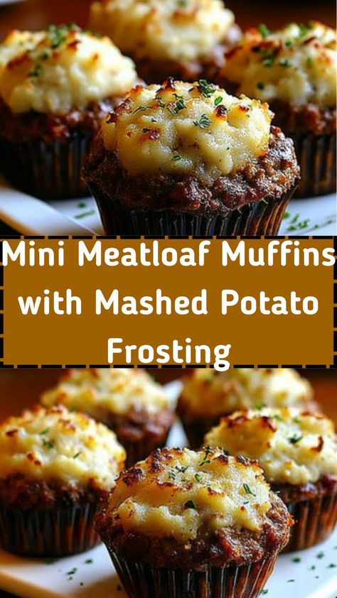 Mini Loaf Pan Recipes Meat, Potatoes In Muffin Tin Recipe, Muffin Pan Meatloaf, Muffin Tin Meatloaf, Individual Meatloaf, Easy Dinner Ideas For Kids, Mini Muffin Tin Recipes, Meatloaf Muffins Recipe, Dinner Ideas For 2