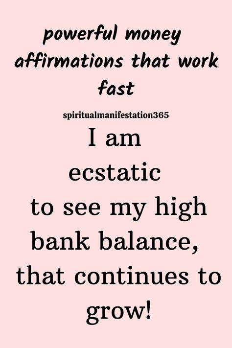 High Bank Balance, Spiritually Connected, Bank Balance, Financial Wealth, Wealth Manifestation, Desired Reality, Money Wealth, Powerful Motivational Quotes, Money Pictures