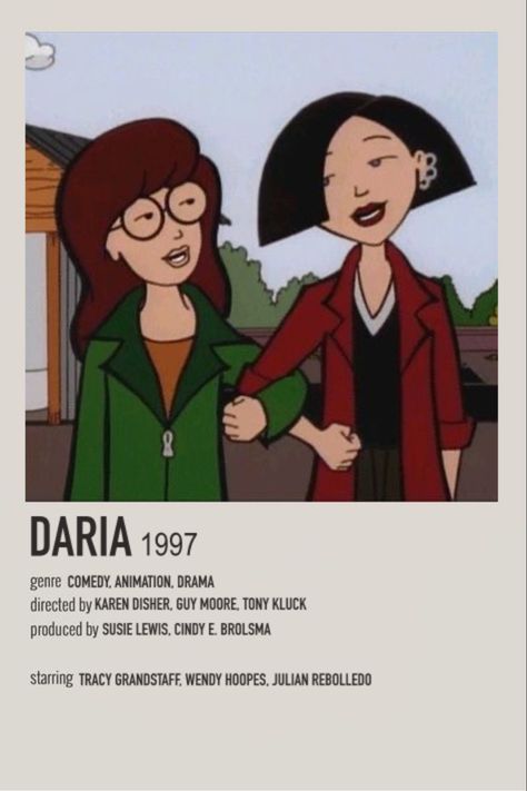 Daria Poster, Daria And Jane, Where Did You Sleep Last Night, Shin Nana, Daria Mtv, Daria Morgendorffer, Iphone Wallpaper App, Cartoons Love, Movie Posters Minimalist