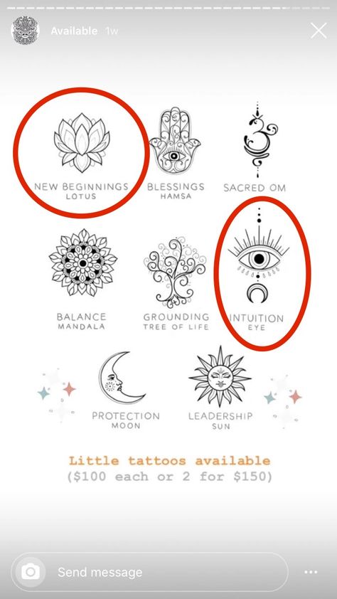 Tattoo For Peace Symbols, Tattoos That Have Meaning For Women, Sacred Om Tattoo, New Start Tattoo Symbols, Symbol Of New Beginnings, Tattoo Symbolizing Growth New Beginnings, Intuition Tattoos For Women, Spiritual Feminine Tattoos, Feminine Spiritual Tattoos