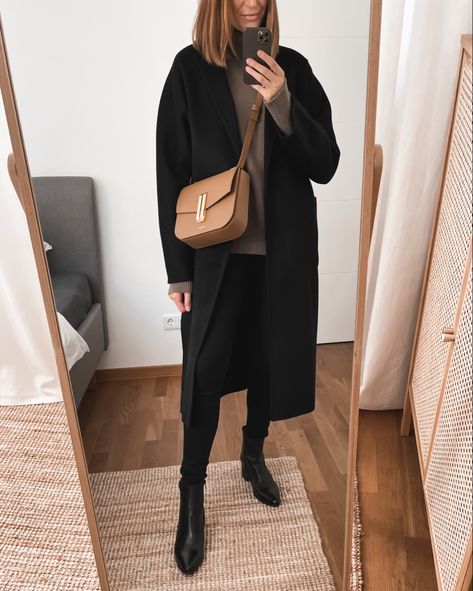 Winter Corporate Fashion, Demellier Bag, Look Working Girl, Cold Outfit, Outfit Minimalist, Winter Outfits Aesthetic, Corporate Fashion, Cold Outfits, Fashion Lookbook