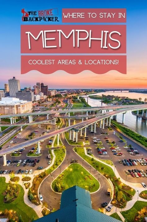 Where to Stay in Memphis (COOLEST Areas!) - The Broke Backpacker Neighborhood Guide Unique Airbnb, Bluff City, Beale Street, Traveling Tips, Us Road Trip, Usa Travel Guide, Neighborhood Guide, Memphis Tennessee, Usa Travel Destinations