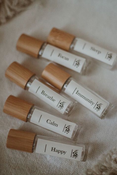 Essential Oil Rollers, Roller Bottle Labels, Essential Oil Labels, Essential Oil Roller, Essential Oil Bottles, Essential Oil Perfume, Best Essential Oils, Roller Bottle, Doterra Essential Oils