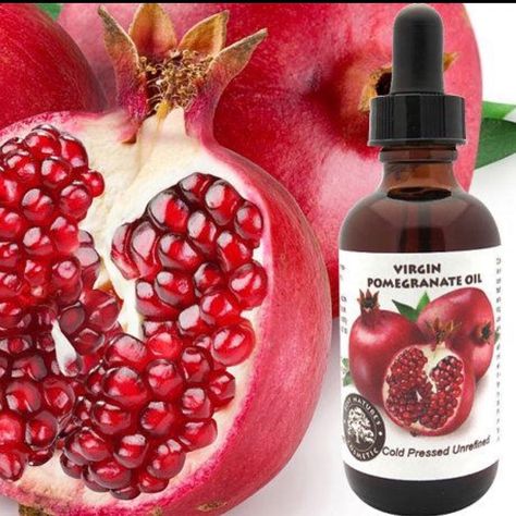 100% Pure Pomegranate Oil Pomegranate Oil, Pomegranate Fruit, Pomegranate Seed Oil, Coconut Oil Uses, Benefits Of Coconut Oil, Coconut Oil For Skin, Making Stuff, Cell Regeneration, Organic Seeds