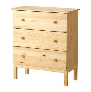 Ikea 3 Drawer Chest, Natural Wood Dresser, Ikea Dresser, Ikea Furniture Hacks, 3 Drawer Chest, Ikea Family, Wood Dresser, Furniture Hacks, Furniture Layout