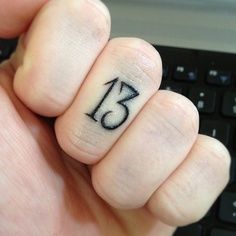 Hand tattoo, Friday the 13th, lucky number 13, font design 13 Tattoo Meaning, Number 13 Tattoos, 13 Tattoo, Friday The 13th Tattoo, 16 Tattoo, Number Tattoos, 13 Tattoos, Number 13, 1 Tattoo