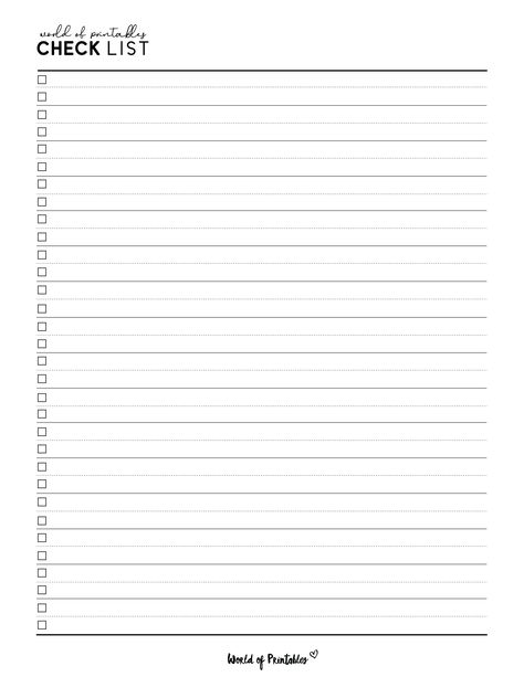 Use this Blank checklist template for any kind of need. You can use it as a printable checklist template for your vacation, work to do list, moving house, planning a party and much more. Grab your checklist template for free! Printable Bucket List Template, Bucket List Printable Templates, Bucket List Template Free Printable, Cricut Binder, Blank Checklist Template, Free Printable Bucket List, Bucket List Template, Checklist App, Printable Bucket List