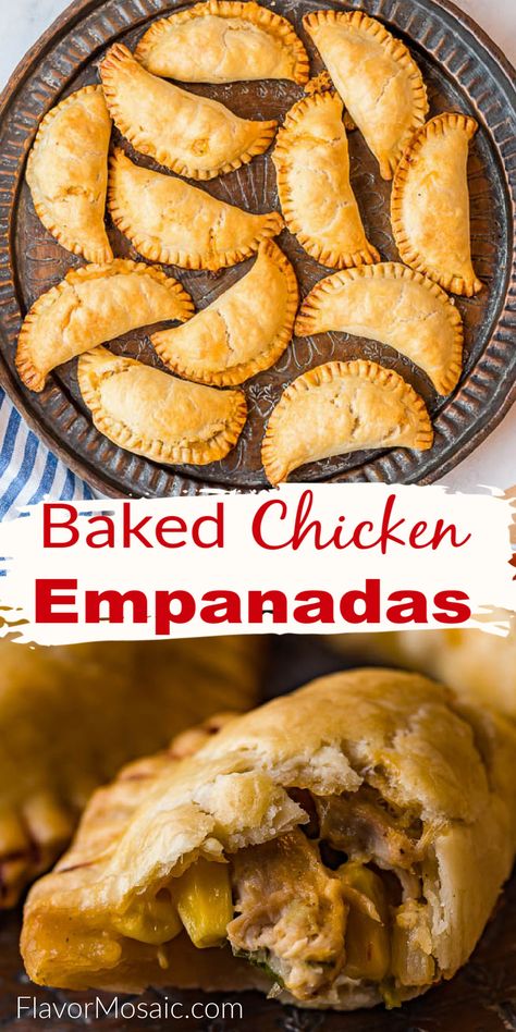 Chipotle Chicken Empanadas, Chicken Cheese Empanadas, Chicken Corn Empanadas, Easy Chicken Empanadas, Easy Chicken Empanadas Recipes, Empanadas Chicken, Empanada With Pie Crust, Chicken Pie With Pie Crust, Chicken And Cheese Empanadas