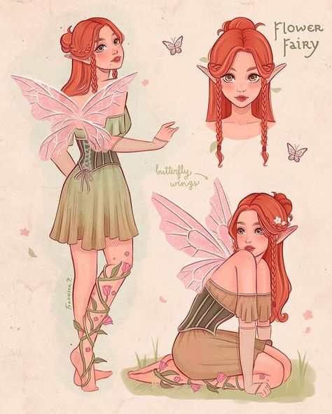 Vintage Pages, Fairy Drawings, Fairytale Art, Fairy Art, Art Journals, Cartoon Art Styles, Fantasy Character Design, Pretty Art, Mythical Creatures