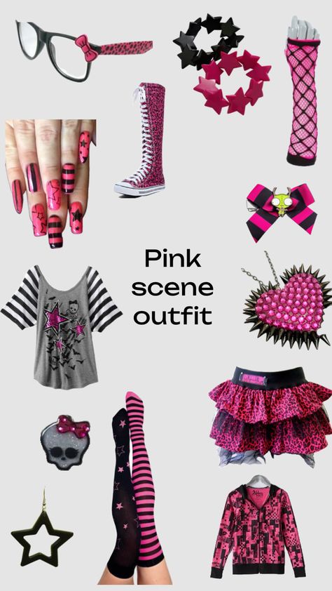 Scene Queen Outfit, Scene Kid Outfits, Scene Queen, Kid Outfits, Scene Queens, Queen Outfit, Outfit Pink, Scene Kids, Kids Outfits