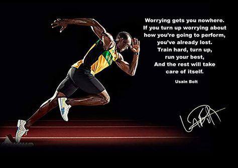 Usain Bolt Quotes, Bolt Poster, What Is Prayer, Dealing With Jealousy, Inspirational Quotes Posters, Usain Bolt, Running Quotes, Diy For Men, Spiritual Power