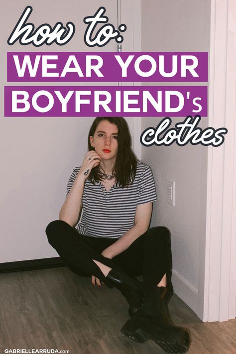 How to style a men's hoodie, how to style a men's blazer, how to style a men's polo and more. Rock the cutest men's items. You need to know how to style your boyfriend's clothes, right now. Because his closet is a treasure trove of amazing pieces #mensstyle #howtowearmensclothes #fashionhowto Boyfriend Hoodie Outfit, Wearing Boyfriends Clothes, His Closet, Boyfriend Outfit, Oversized Clothes, Boyfriend Hoodie, Boots And Leggings, Fashion Inspiration Board, Shirt Tucked In