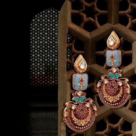 Photo of Mehendi meenakari earrings Vintaj Jewelry, Meenakari Jewellery, Meenakari Earrings, Jewerly Displays, Jewerly Designs, Trendy Jewerly, India Jewelry, Jewelry Design Earrings, Fancy Jewellery