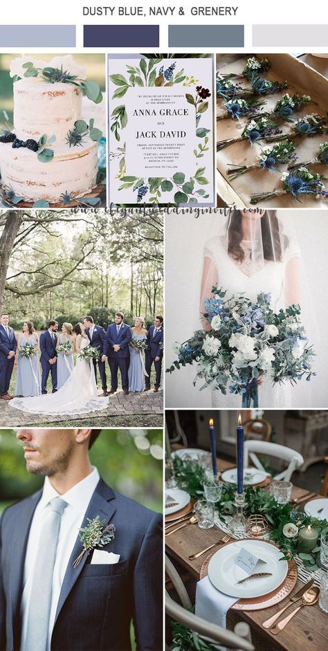 Rustic Barn Wedding Decorations, Wedding Planning Notebook, Wedding Color Schemes Blue, Geometric Invitations, Color Boards, Barn Wedding Decorations, Floral Greenery, Winter Wedding Colors, Wedding Colors Blue