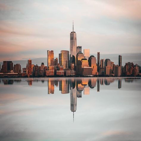 Yossi fler photography on Instagram: “Sunday funday 😍 I love reflectionsm but I hate using Photoshop. so I took a mirror and made my own reflection. . . . .…” Skyscraper Reflection, Nyc Itinerary, World Trade Center Nyc, Sea Scapes, New York Pictures, One World Trade Center, New York Photos, Visit New York, Cityscape Art