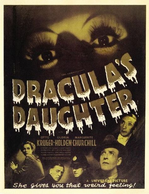 Dracula's Daughter, Universal Horror, Vampire Tattoo, Terror Movies, The Last Bookstore, Universal Monsters, Classic Monsters, Horror Film, Universal Pictures