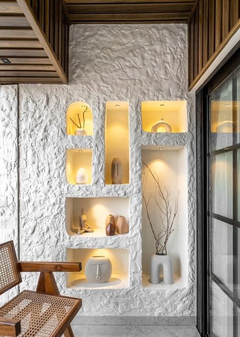 Wall Niche, Creative Walls, Cafe Interior Design, Home Design Decor, Apartment Interior Design, Restaurant Interior, Cafe Interior, Cafe Design, Apartment Interior