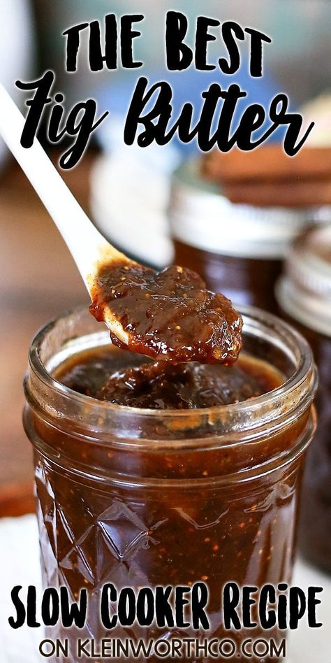 Fig Preserves Recipe, Fig Butter, Fig Jam Recipe, Crock Pot Desserts, Fig Trees, Fig Recipes, Pumpkin Butter, Fig Jam, Jams And Jellies