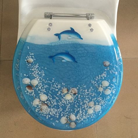 Dolphin Decor, Baby Bath Seat, Round Toilet, Elongated Toilet Seat, Bath Seats, Beach Necessities, Beach Theme Bathroom, Elongated Toilet, Toilet Seats