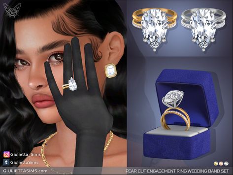 Mod Engagement Ring, Sims 4 Cc Wedding Rings, Sims 4 Engagement Poses, Sims4 Accessories Cc, Sims 4 Cc Wedding Hair, Sims 4 Rings, Sims Jewelry, Sims4 Accessories, Sims Accessories