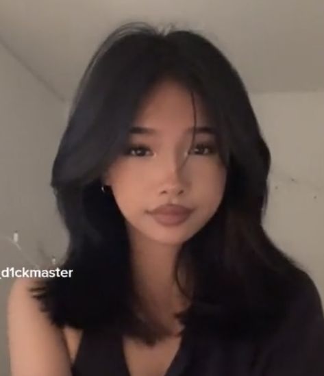 Mid Length Hairstyles Layers, Hair Inspo Asian Medium, Medium Hair Inspo Aesthetic, Medium Length Hair With Curtain Bangs Asian, Good Haircuts For Oval Faces, Haircuts For Silky Hair, Cute Haircuts For Oval Faces, Short Hairstyle Inspo Aesthetic, Best Haircut For Glasses