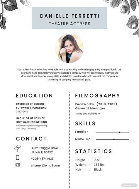 Free Beginner Acting Resume Template #AD, , #ad, #Beginner, #Free, #Acting, #Template, #Resume Infographic Resume Template, Acting Resume Template, Engineering Resume Templates, Biodata Format Download, Web Developer Resume, Acting Resume, First Resume, Chronological Resume, Engineering Resume