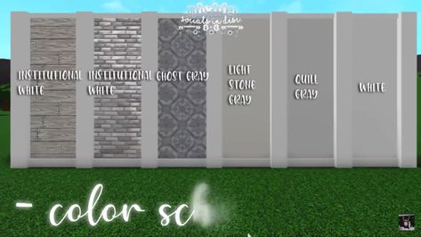 Ideas For Bloxburg, Bloxburg Tips, House Color Schemes Interior, Modern House Colors, Color Scheme Ideas, Home Wall Colour, Blocksburg Room Ideas￼, House Plans With Pictures, Bloxburg Builds