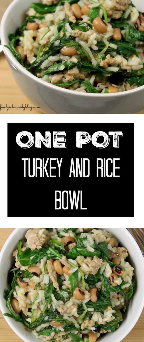 Super easy weeknight meal that you can feel good about serving to the family.  We've got lean ground turkey, black eyes peas and spinach.  So much goodness here.  Turn up the heat or decrease it depending on how you like your spice.  #onepotmeal #easydinner #groundturkey Spinach Ground Turkey Recipes, Spinach And Ground Turkey Recipes, Ground Turkey With Spinach Recipes, Turkey And Spinach Recipes, Ground Turkey And Spinach Casserole, Ground Turkey And Lentils Recipes, Ground Turkey Spinach Recipes, Ground Turkey Salsa Verde, Ground Turkey And Spinach Recipes Healthy