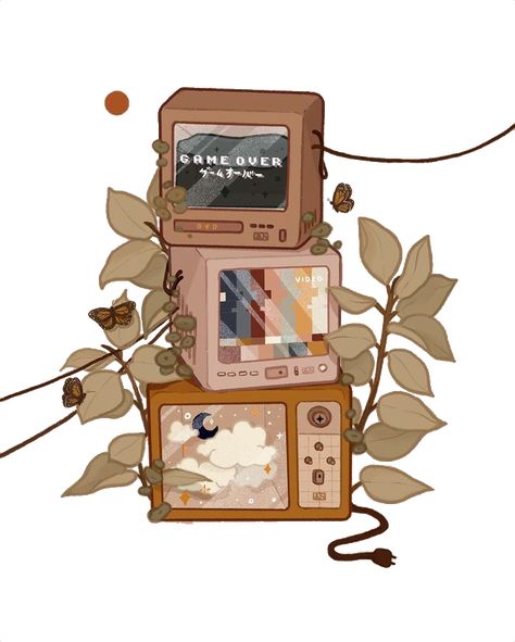 #aesthetic #lightbrown #brown #computer #television #top #plants #freetoedit Small Habits, Isometric Art, Japon Illustration, Cute Kawaii Drawings, Dessin Adorable, Cute Little Drawings, Kawaii Wallpaper, Cute Art Styles, Kawaii Drawings