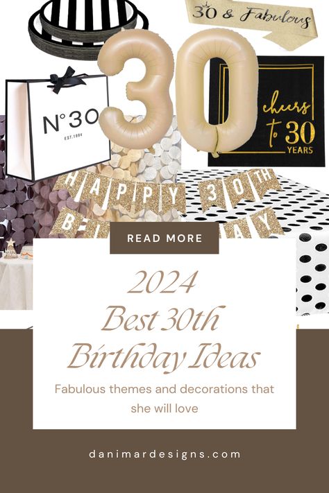 Are you planning a big bash for that special lady turning the big 3-0? Feel free to check out these best 30th birthday ideas that will make her feel head-over-heals, loved. 🎉🎂 30 Birthday Decoration For Women, Classy 30th Birthday Party, 30th Birthday Themes For Women, 30 Bday Ideas, 30th Birthday Party Women, 30th Birthday Party Ideas, Dirty 30 Birthday Party, 30th Birthday Ideas, 30th Birthday Party Themes